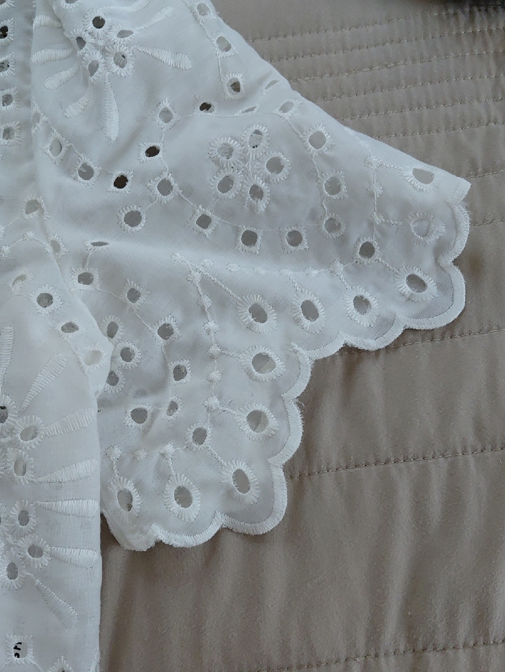 Shein White Eyelet Boho Blouse - Picture 4 of 8